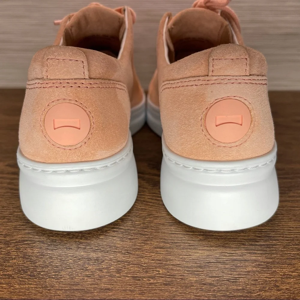 Camper Runner Up Sneakers in Light Pink Nubuck Leather Size 8 EU38